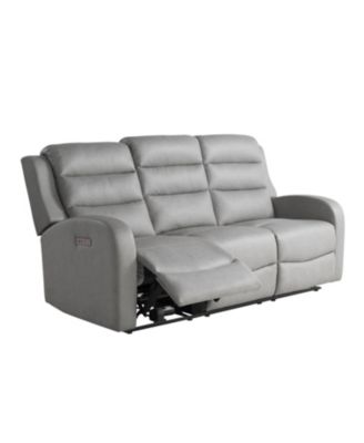 77.2"W Polyester Akron Power Reclining Sofa