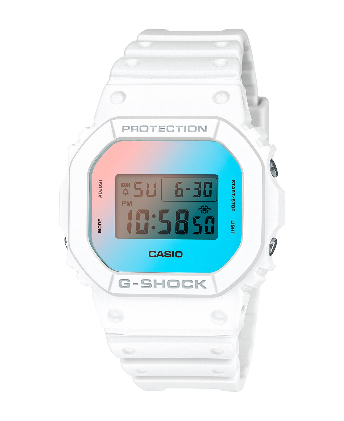 Men's Digital White Resin Watch, 42.8mm DW5600TL-7 - White