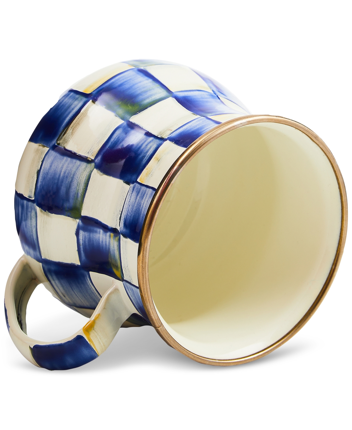Mackenzie-childs Royal Check Enamel Mug In No Color