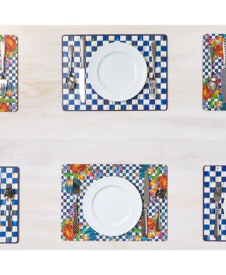 Royal Check Cork Back Placemats, Set of 4