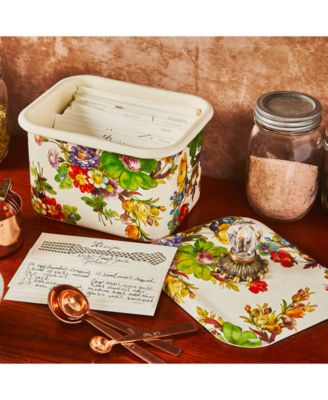 White Flower Market Recipe Box