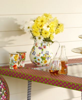 White Flower Market Pitcher