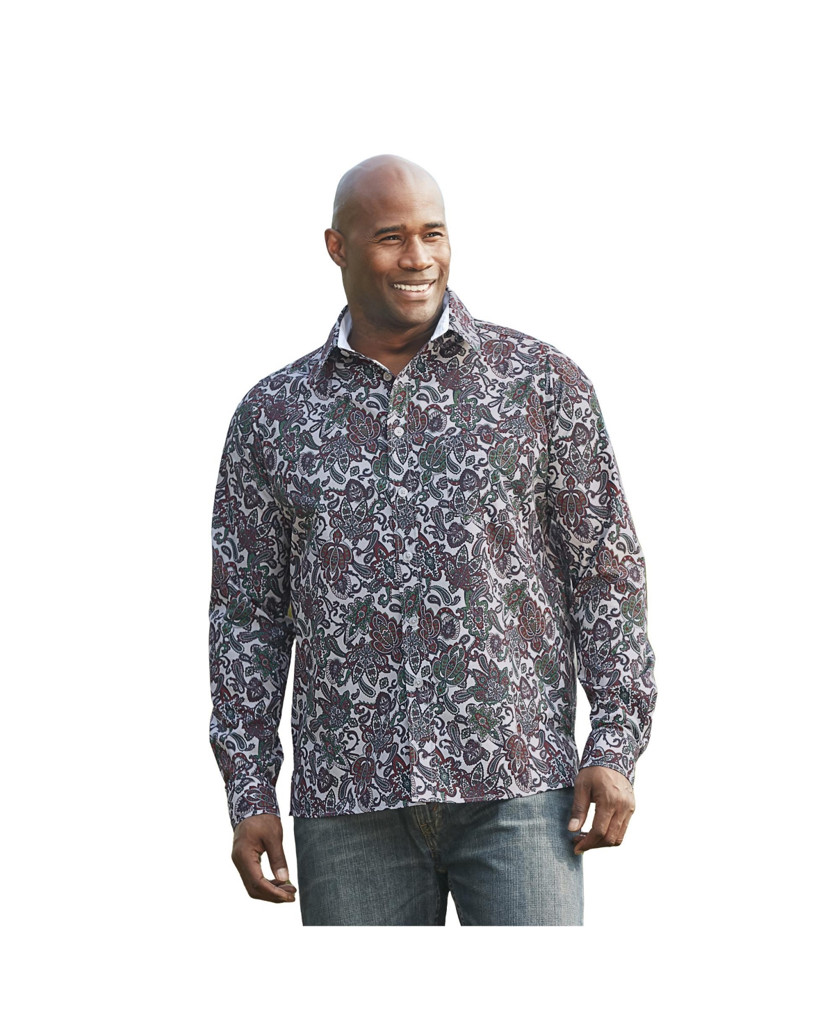 Big & Tall The No-Tuck Casual Shirt - Checkered