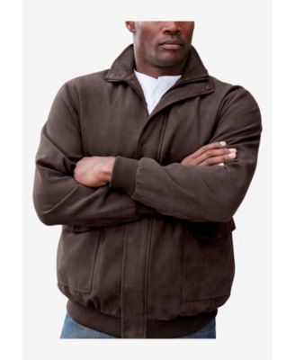 Men's Big & Tall Microsuede Bomber Jacket