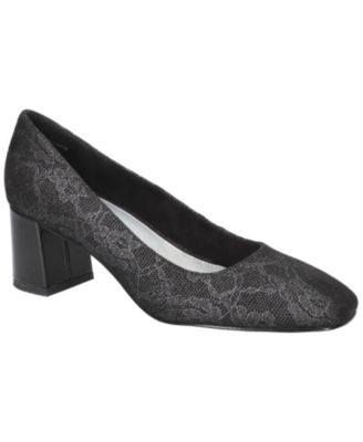Jillian Women's Block Heel Square Toe Pumps
