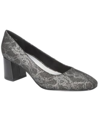 Jillian Women's Block Heel Square Toe Pumps