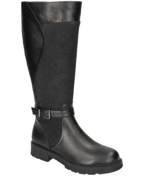 Женские ботинки Easy Street Erica Plus Athletic Shafted Tall, цвет: Чёрный