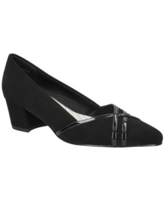 Women's Lotus Block Heel Pumps