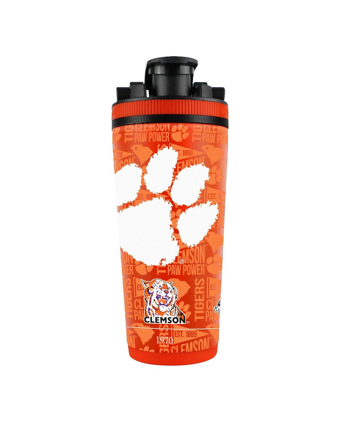 Wincraft Clemson Tigers 26oz. 4d Stainless Steel Ice Shaker Bottle In No Color