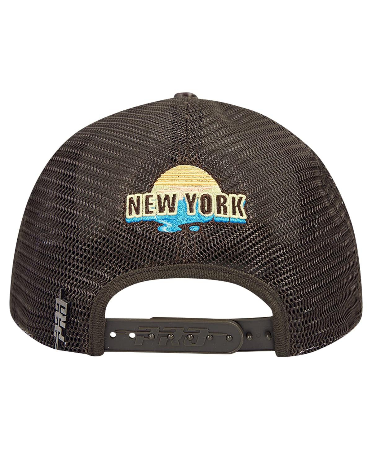 Shop Pro Standard Men's Cream/brown New York Knicks Glint Sunset Snapback Hat In Cream,brown