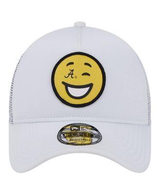 Men's White Alabama Crimson Tide Wink Foam Trucker Adjustable Hat