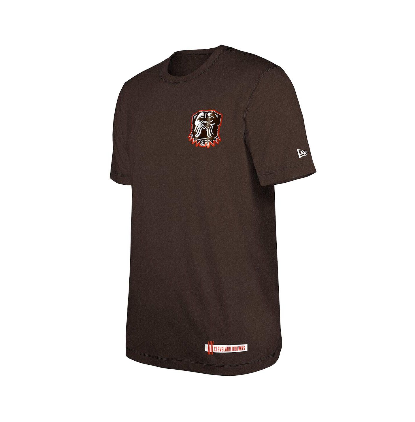Мужская футболка New Era Brown Cleveland Browns 2024 NFL Training Camp — фото 3