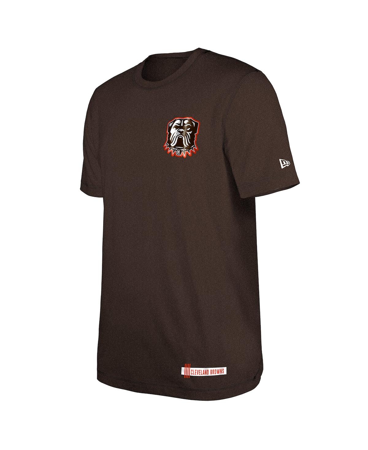 NEW ERA MEN'S BROWN CLEVELAND BROWNS 2024 NFL TRAINING CAMP T-SHIRT 