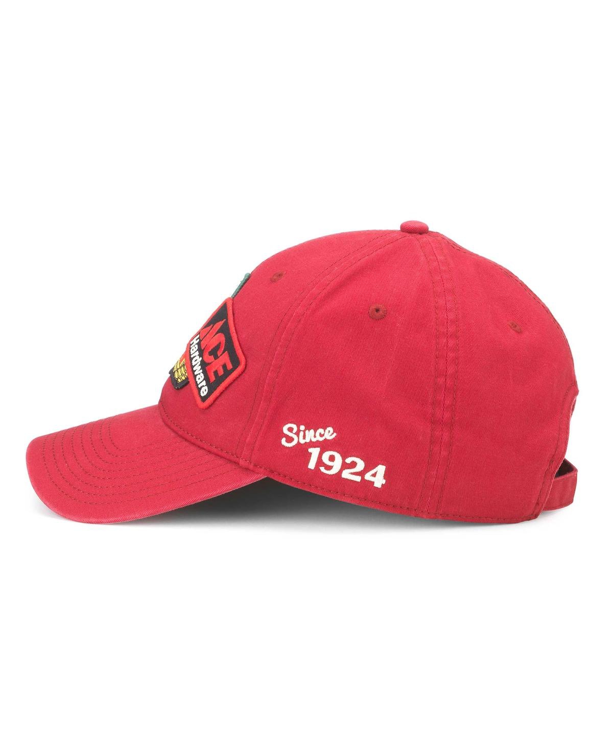 AMERICAN NEEDLE MEN'S RED ACE HARDWARE ICONIC ADJUSTABLE HAT 