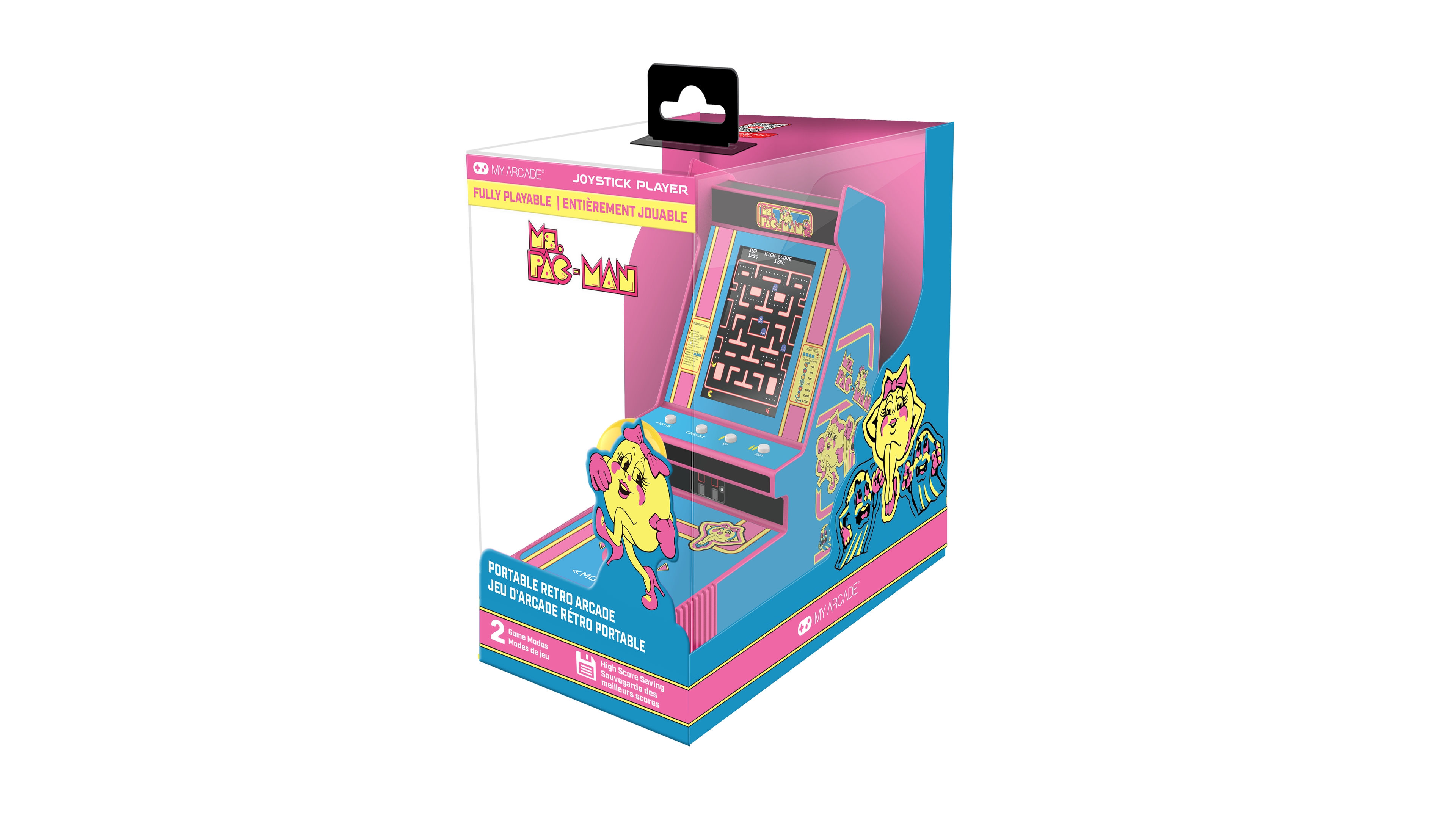 My Arcade Ms. Pac-Man Portable Retro Arcade Joystick Player