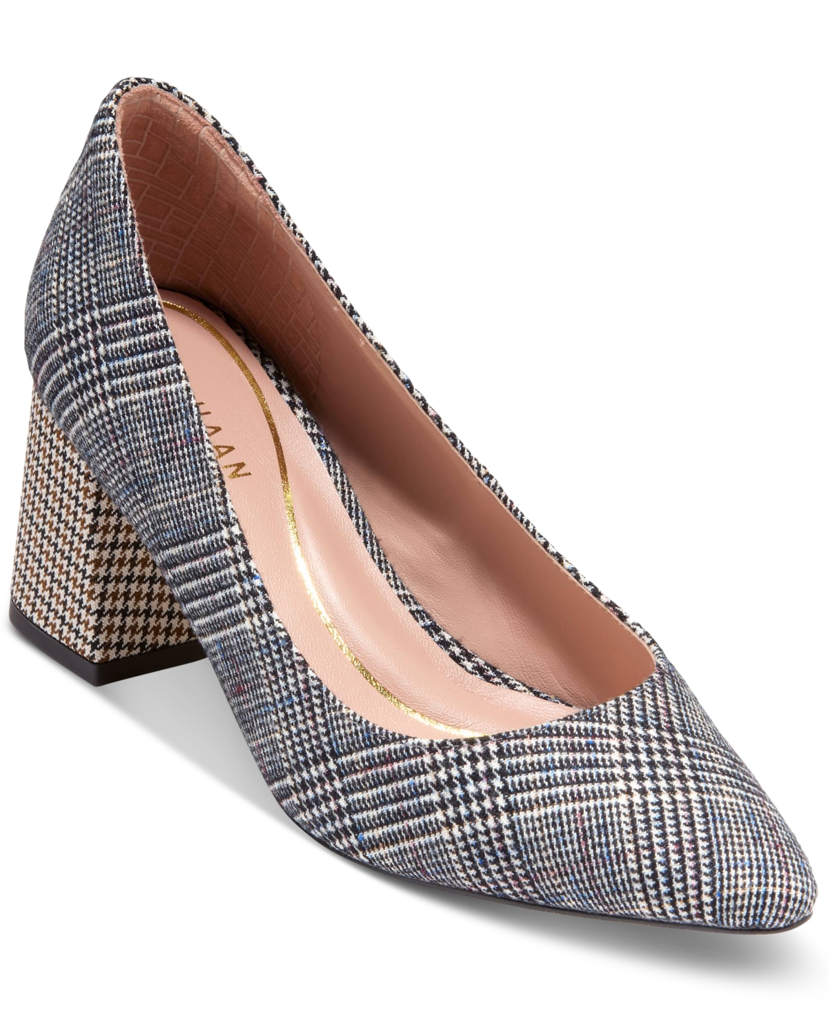 Cole Haan Women's Cassandra Pointed Toe Block Heel Pumps