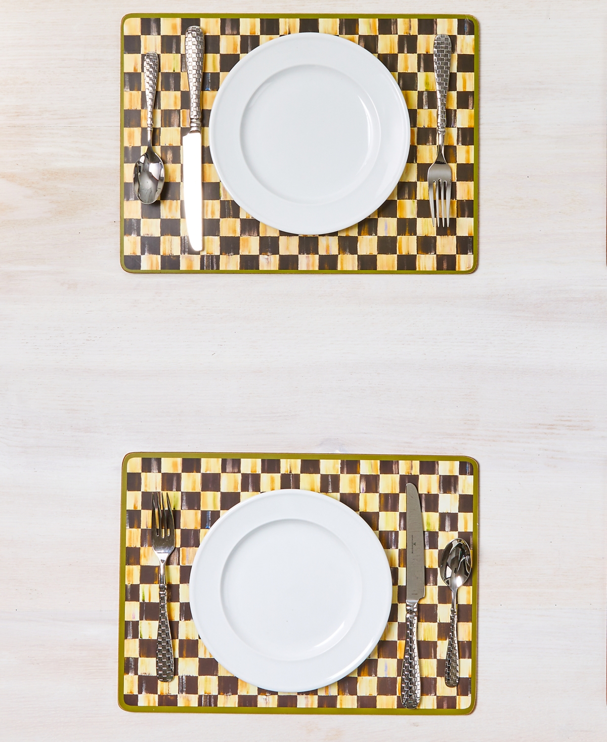 Mackenzie-childs Mackenzie Childs Courtly Check Set Of 4 Placemats In No Color
