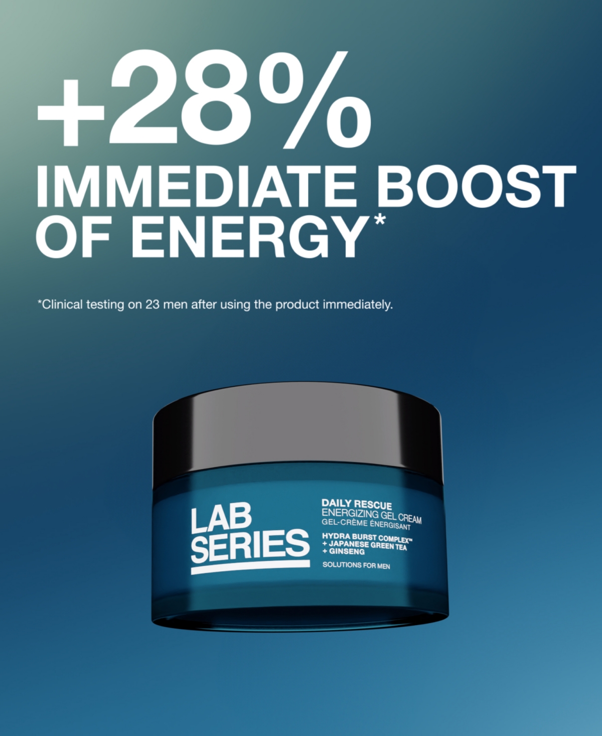 Lab Series Skincare For Men Daily Rescue Energizing Gel Cream Moisturizer, 1.7 Oz.