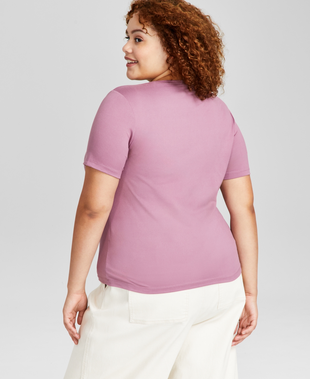 And Now This Trendy Plus Size Scoop-Neck Jersey Top, Created for Macy's