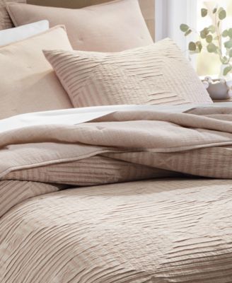 LAST ACT! Concentric Square Matelassé 3-Pc. Duvet Cover Set, King, Exclusively at Macy’s