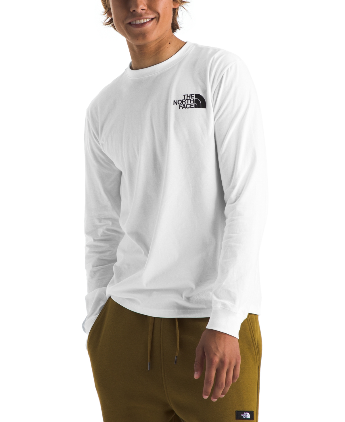 The North Face Men's Box Nse Standard-Fit Logo Graphic Long-Sleeve T-Shirt -multi-color