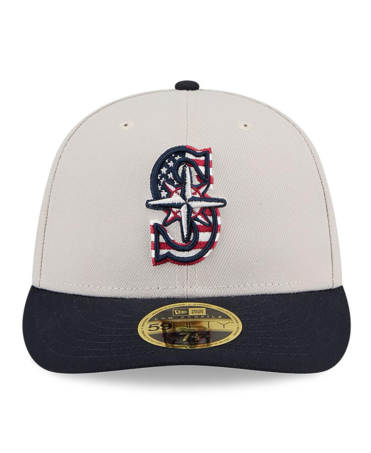 New Era Men's Black Seattle Mariners 2024 Fourth of July Low Profile 59FIFTY Fitted Hat