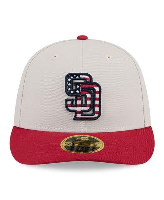 Men's Red San Diego Padres 2024 Fourth of July Low Profile 59FIFTY Fitted Hat