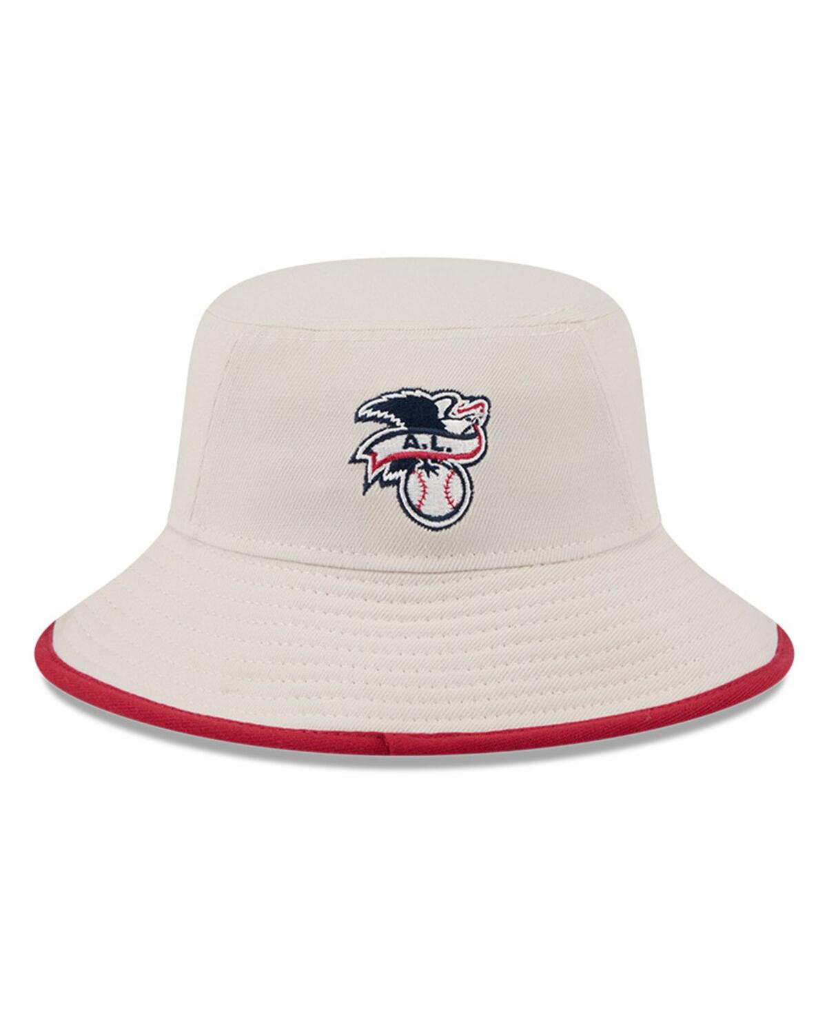 Shop New Era Men's Khaki Oakland Athletics 2024 Fourth Of July Bucket Hat