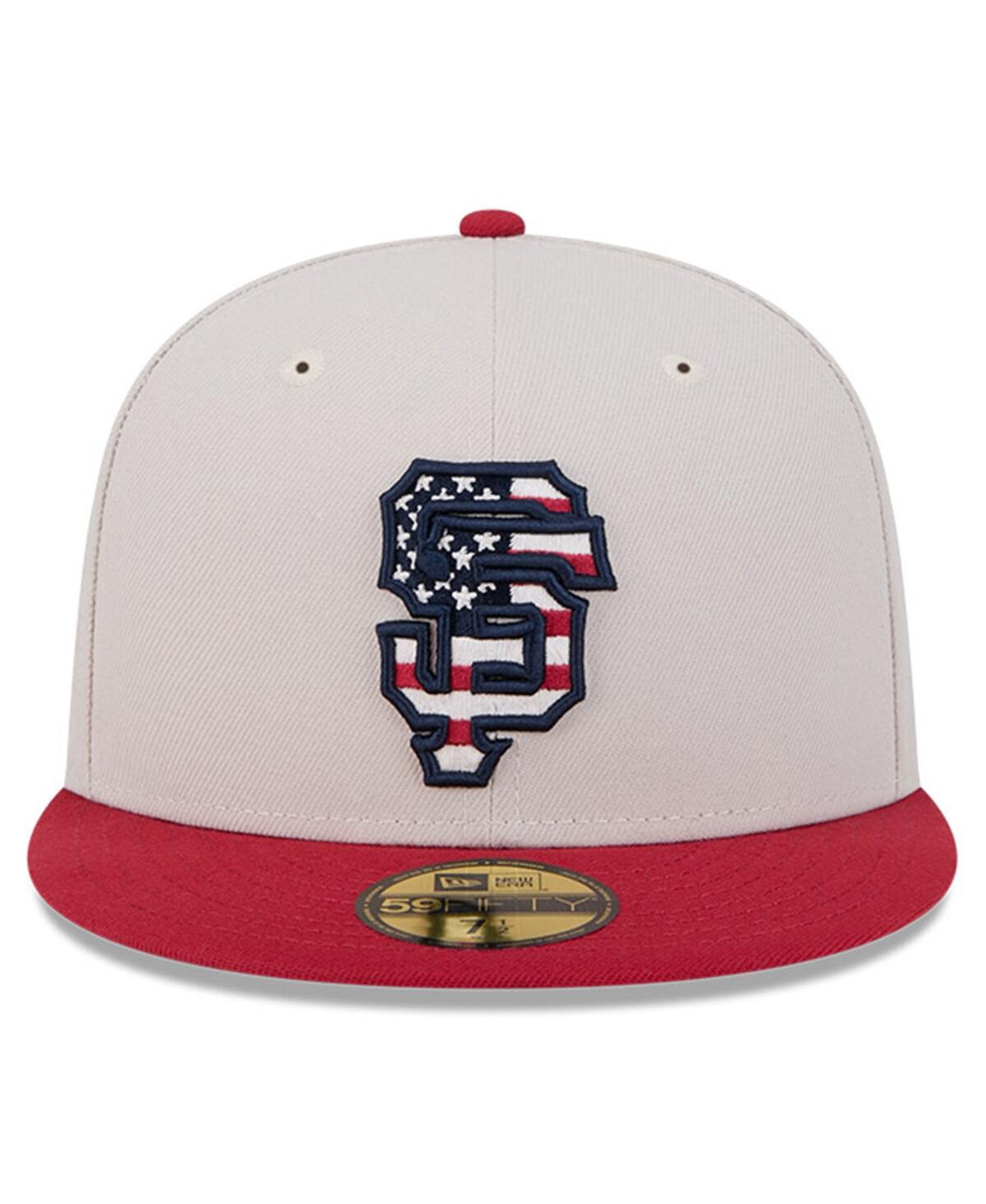 New Era Men's Red San Francisco Giants 2024 Fourth of July 59FIFTY Fitted Hat