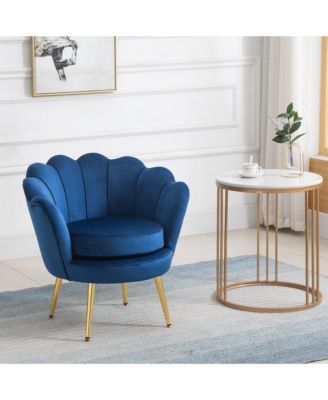 Velvet-Touch Fabric Accent Chair/Leisure Club Chair for Living Room