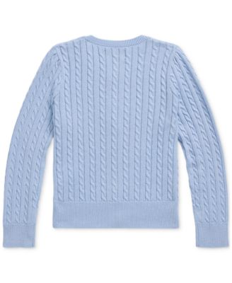 Toddler and Little Girls Cable-Knit Cotton Cardigan