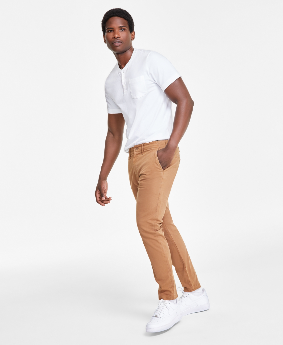 Sun + Stone Men's Men's Dewy Slim-Straight Chino Pants, Created for Macy's