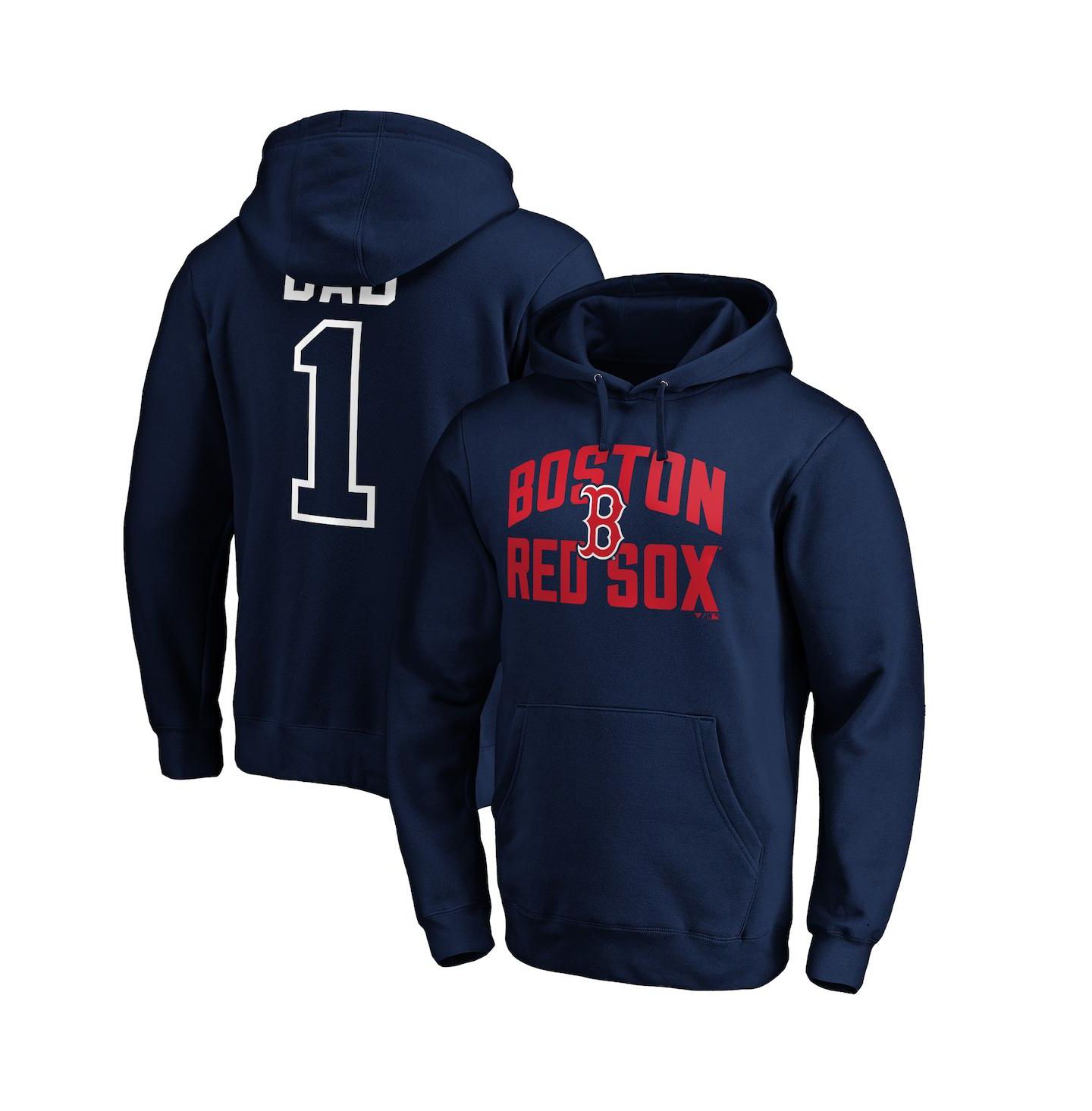 Мужское худи Fanatics Navy Boston Red Sox Father's Day 1 Dad Pullover — фото 1