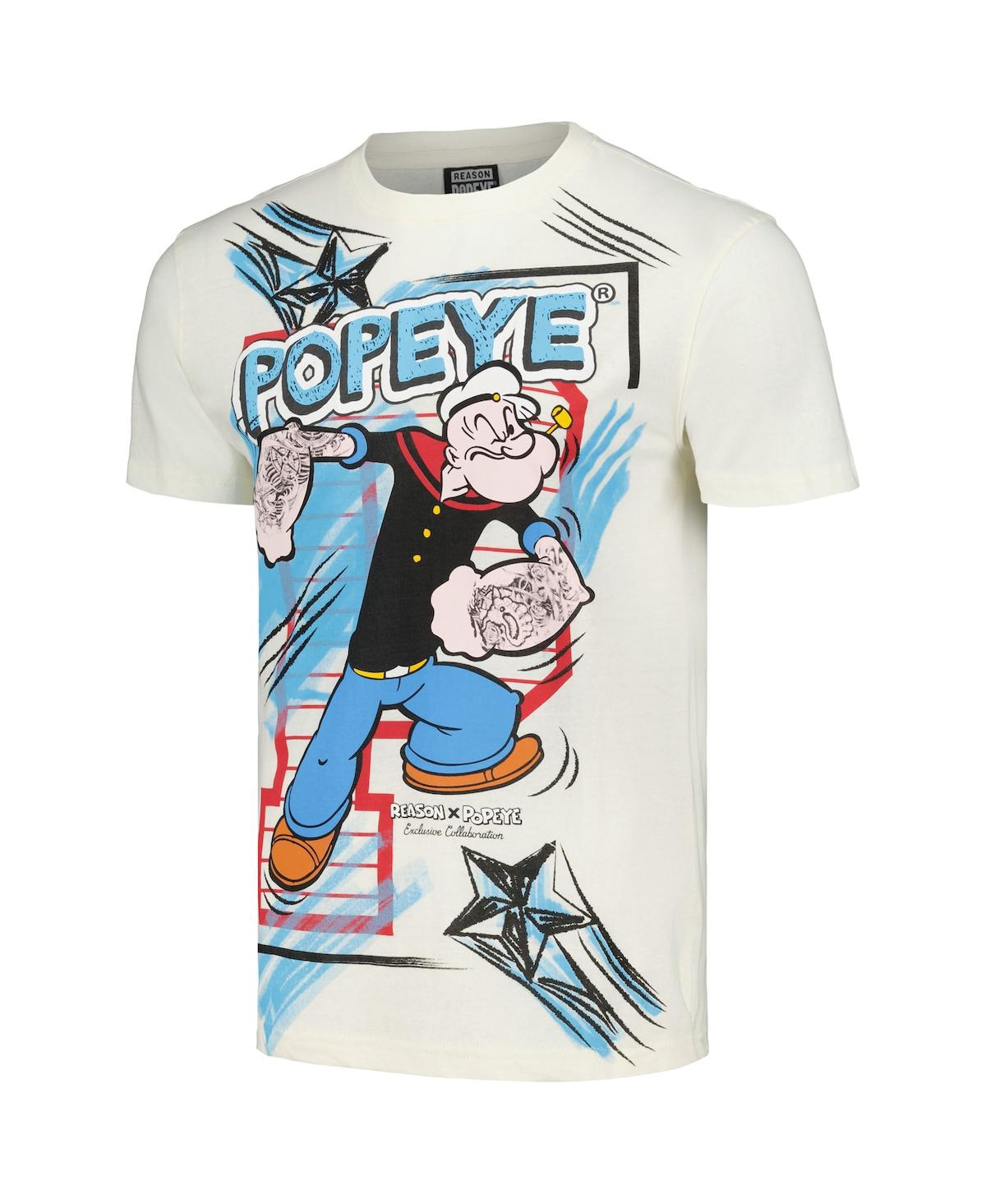 Reason Men's and Women'sPopeye Retro T-Shirt - Cream