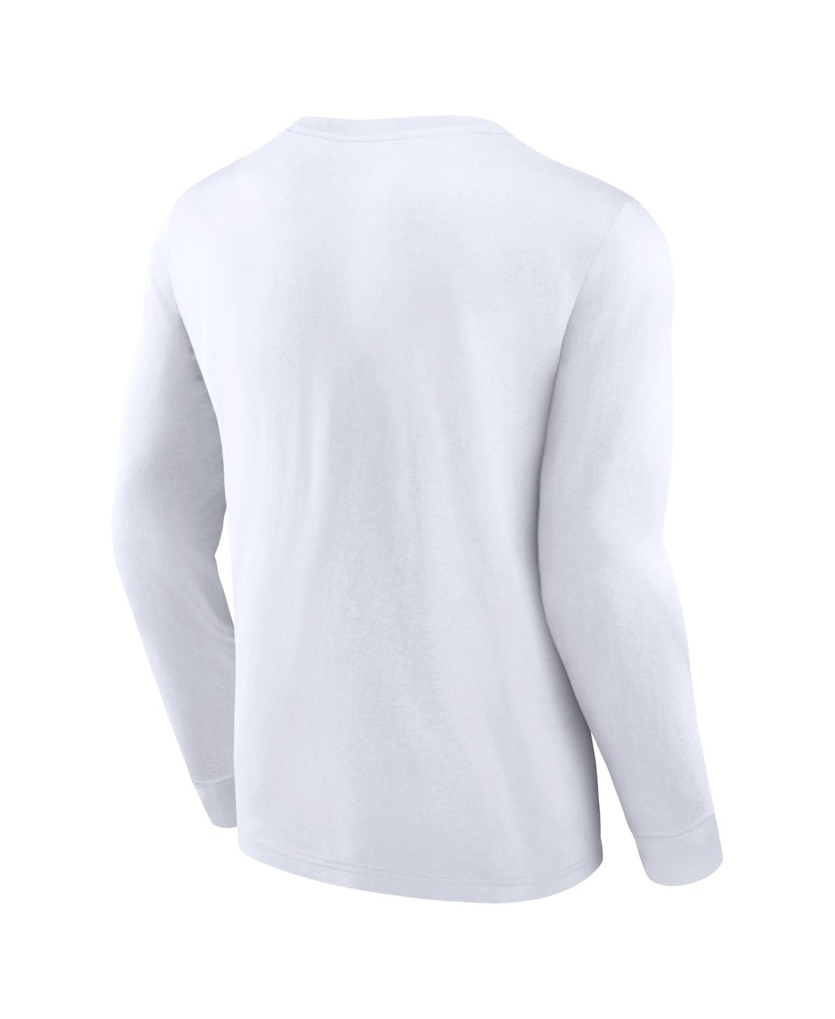 Fanatics Men's White Formula 1 Heat Map Long Sleeve T-shirt In White
