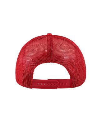 Men's Red Los Angeles Angels Lift Off Foam Front Mesh Trucker Adjustable Hat