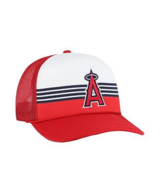 Men's Red Los Angeles Angels Lift Off Foam Front Mesh Trucker Adjustable Hat