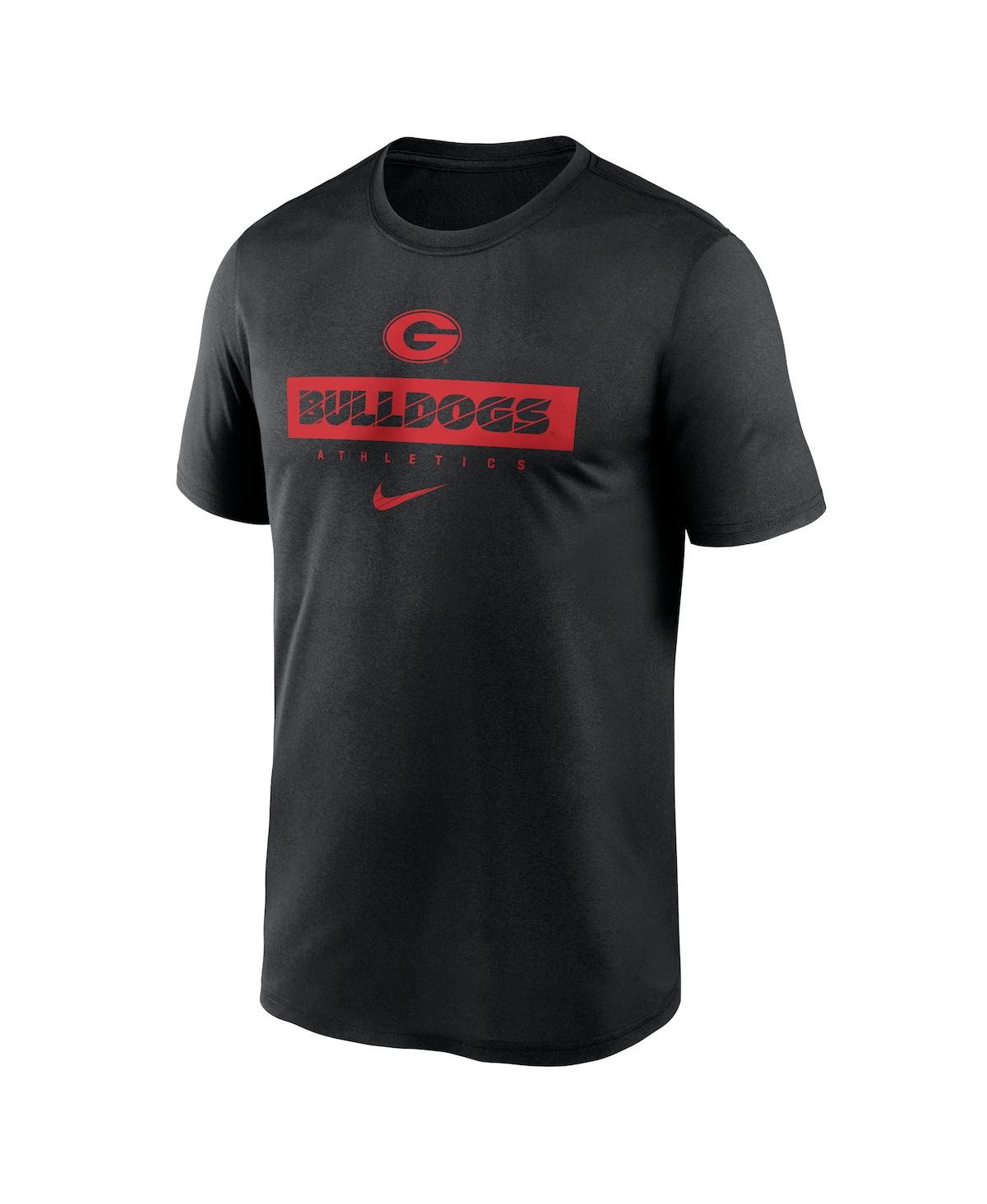 Fanatics Nike Men's Black Georgia Bulldogs 2024 Sideline Legend Performance T-shirt In Black