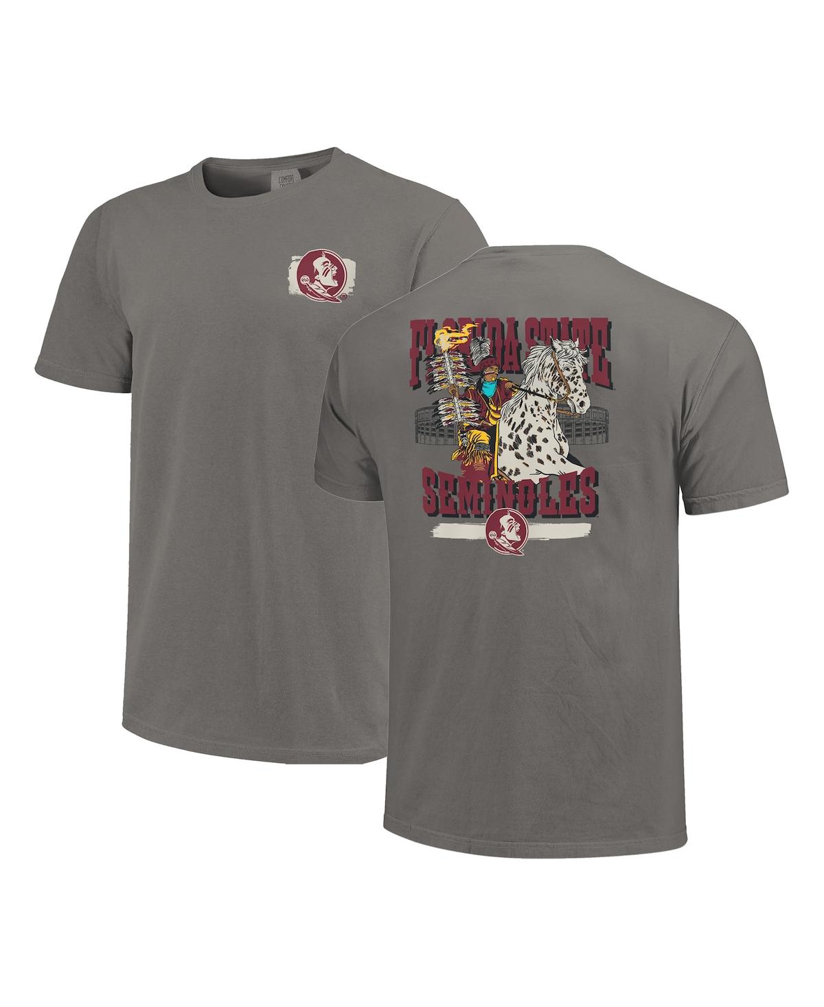 Men's and Women's Gray Florida State Seminoles Hyper Local Oceola Renegade Stadium T-Shirt - Gray