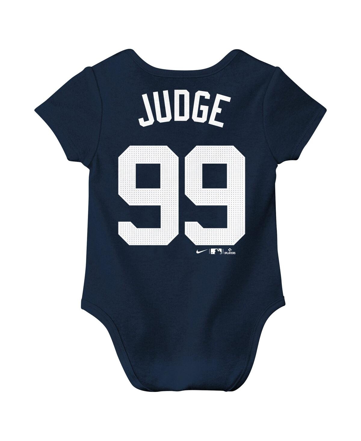 Nike Baby Aaron JudgeNew York Yankees Fuse Name Number Bodysuit - Navy