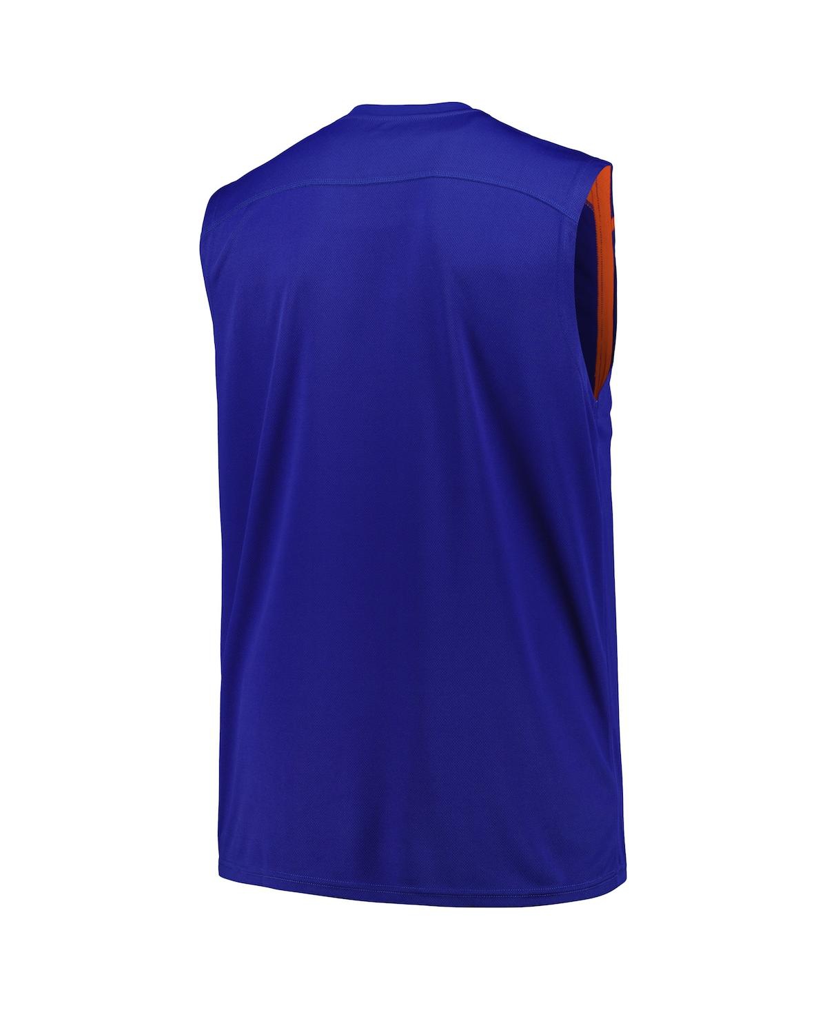 Fanatics Men's Blue New York Knicks Big Tall Birdseye Muscle Tank Top