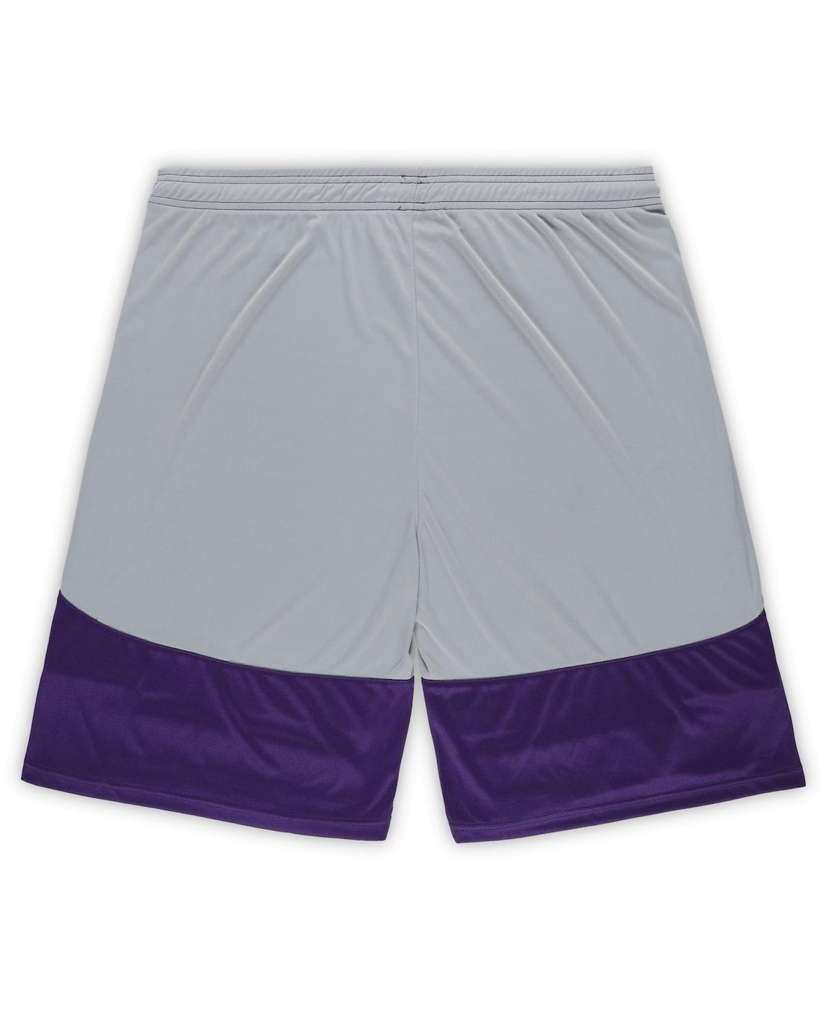 Fanatics Men'sMinnesota Vikings Big Tall Team Logo Shorts - Purple, Silver