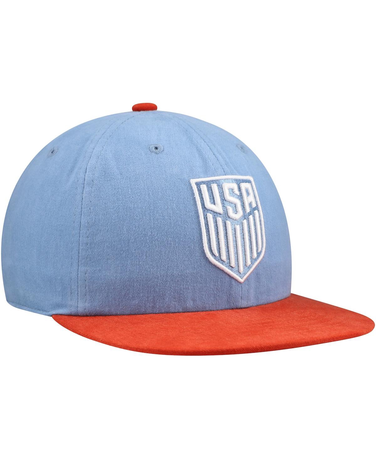 FAN INK MEN'S AND WOMEN'S LIGHT BLUE/RED USMNT SWINGMAN ADJUSTABLE HAT 