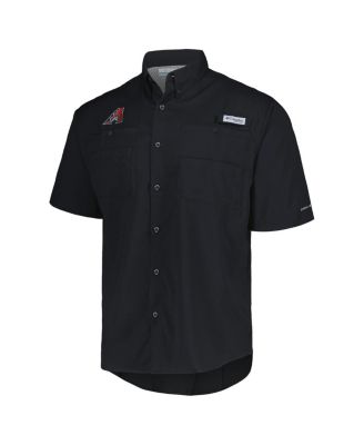 Men's Black Arizona Diamondbacks Tamiami Omni-Shade Button-Down Shirt