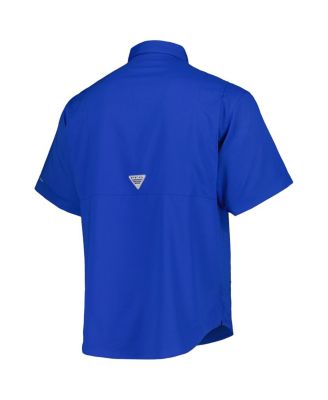 Men's Royal Kansas City Royals Tamiami Omni-Shade Button-Down Shirt