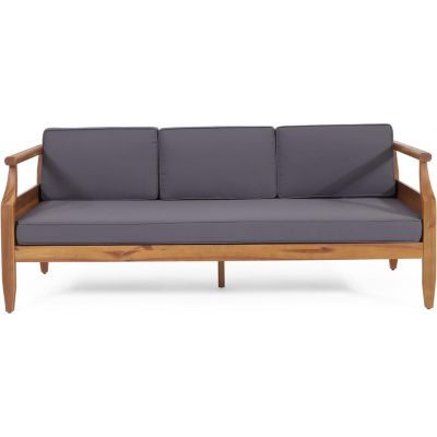 Streamdale Acacia Wood Sofa Chat Set with Cushions