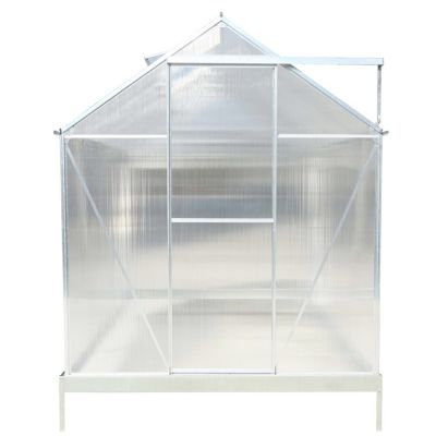 Streamdale Aluminum Frame Greenhouse with Polycarbonate Panels and Roof Vent