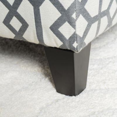 Geo-Upholstered Storage Bench Style and Function in One
