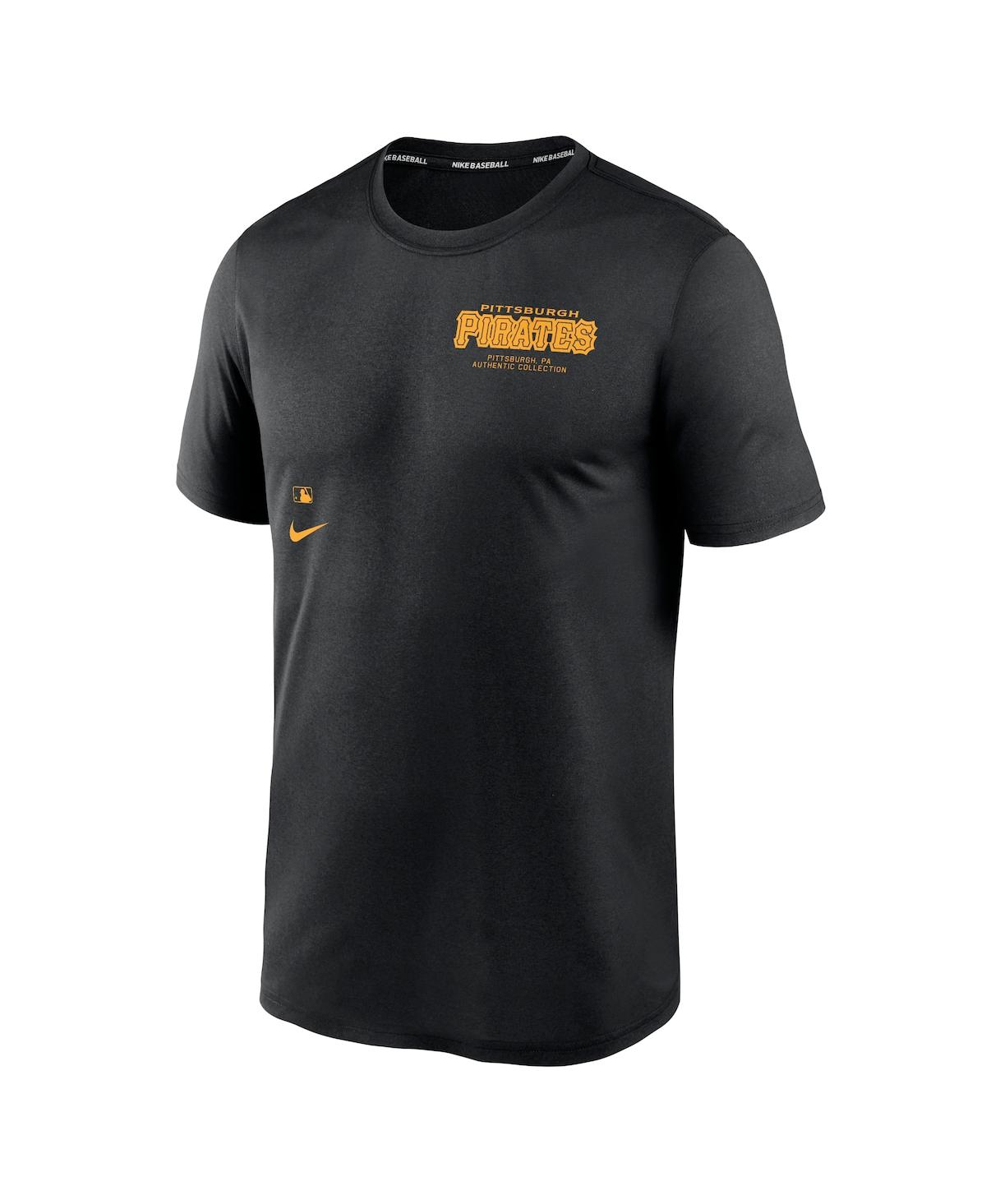 Nike Men's Black Pittsburgh Pirates Authentic Collection Early Work Tri-blend Performance T-shirt In Black
