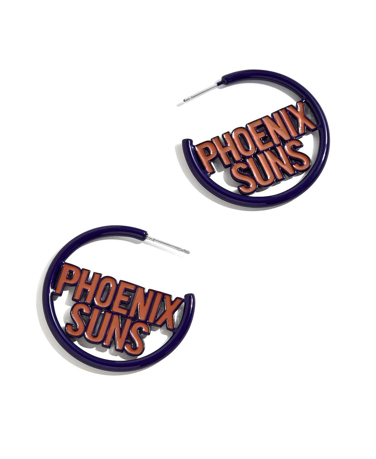 Phoenix Suns Enamel Hoop Earrings